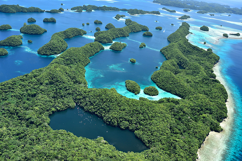 500以上あるパラオの島々、そのほとんどが無人島です