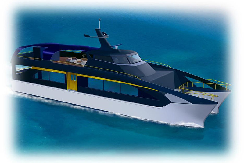 JR西日本グループと瀬戸内海汽船グループが新造する観光型高速クルーザー「SEA SPICA（シースピカ）」