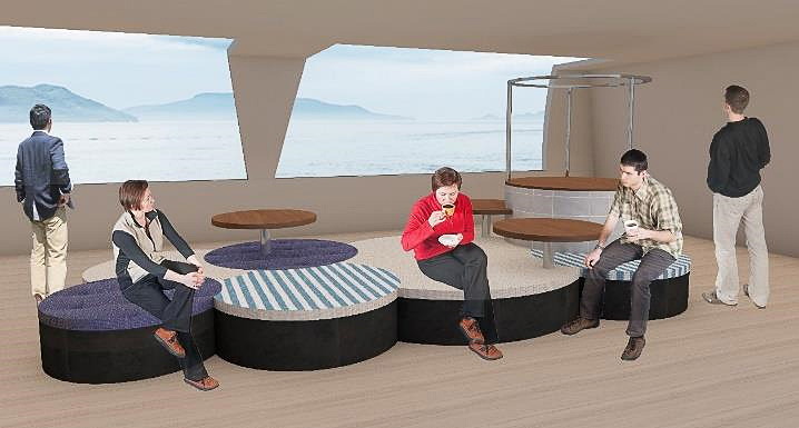 船内イメージ（2階デッキ）