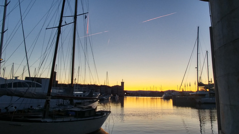 朝焼けが美しい