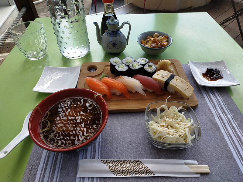 「SAKAGUCHI」さん。写真右の内容で10.80ユーロ（約1300円、1ユーロ＝約120円換算）