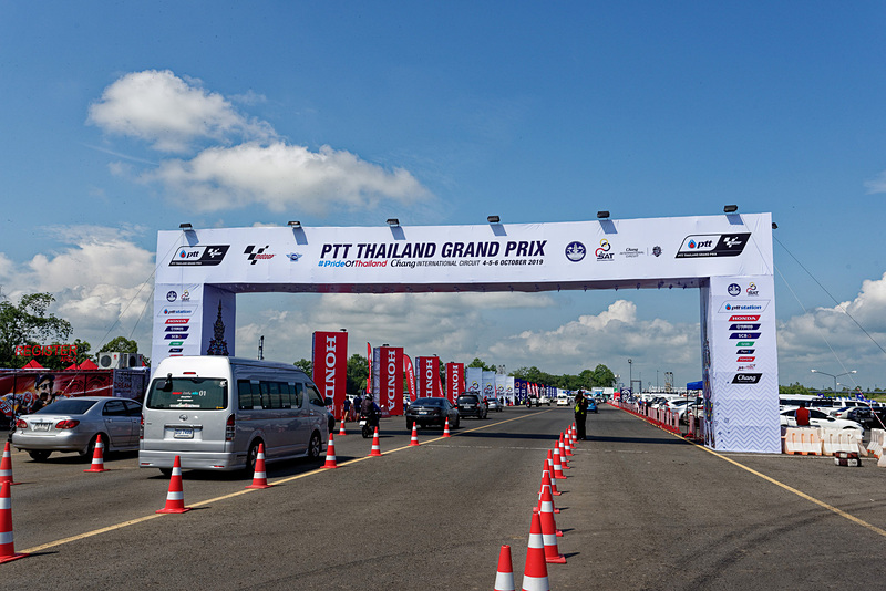 チャーン・インターナショナル・サーキット東側のGATE1