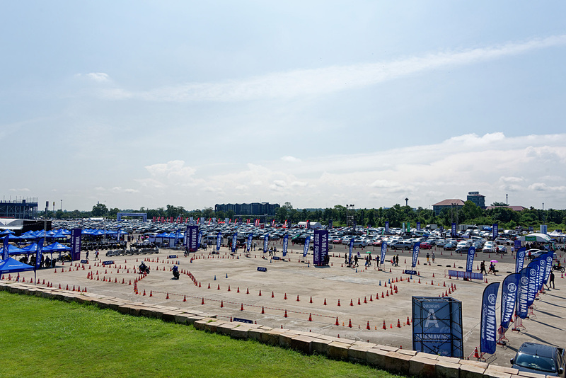 なんとヤマハ車両の試乗会場も。混雑していなかったので好きなだけ乗れるかも!?