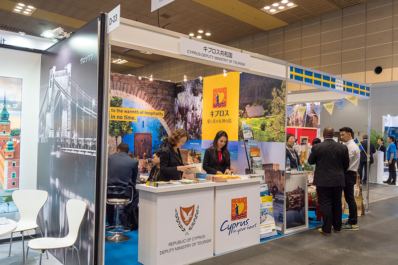 日本人旅行者が増加するキプロス共和国のブース