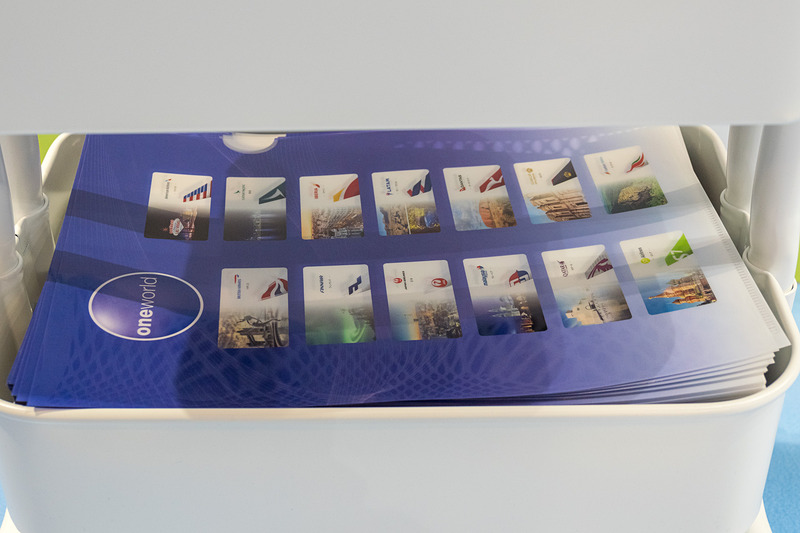 参加賞は加盟各社のロゴ入りクリアファイル