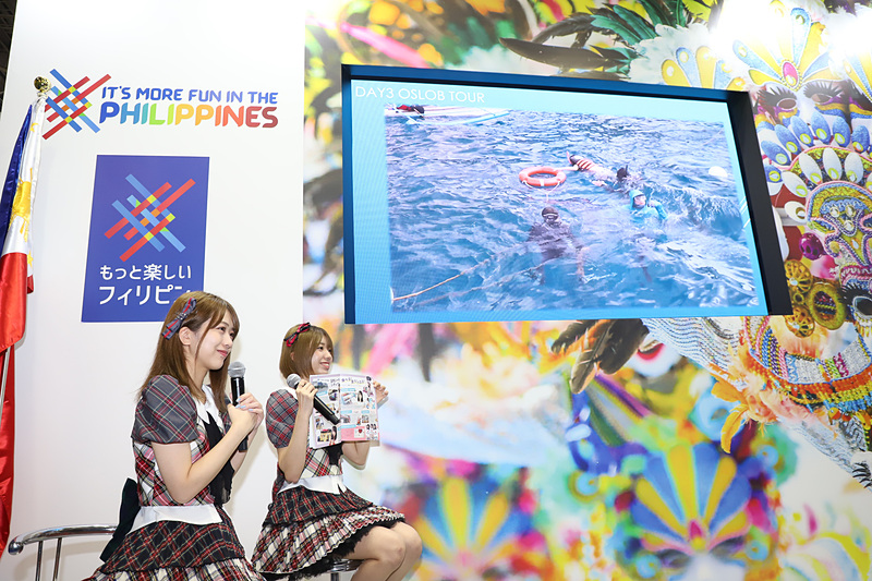 撮影秘話とともにセブ島の魅力を紹介した