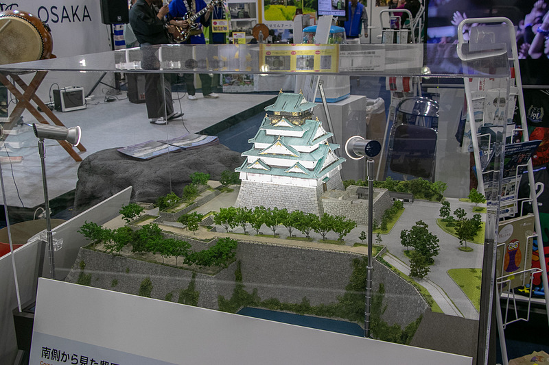 大阪城や天王寺公園エリアの模型展示