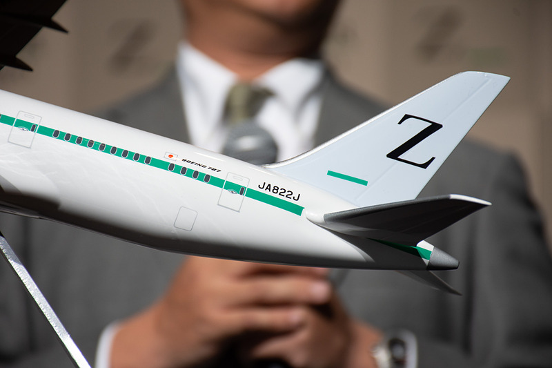 4月11日の発表会で公開したモデルプレーン