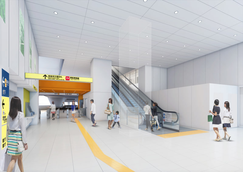 明治通り側コンコースのイメージ