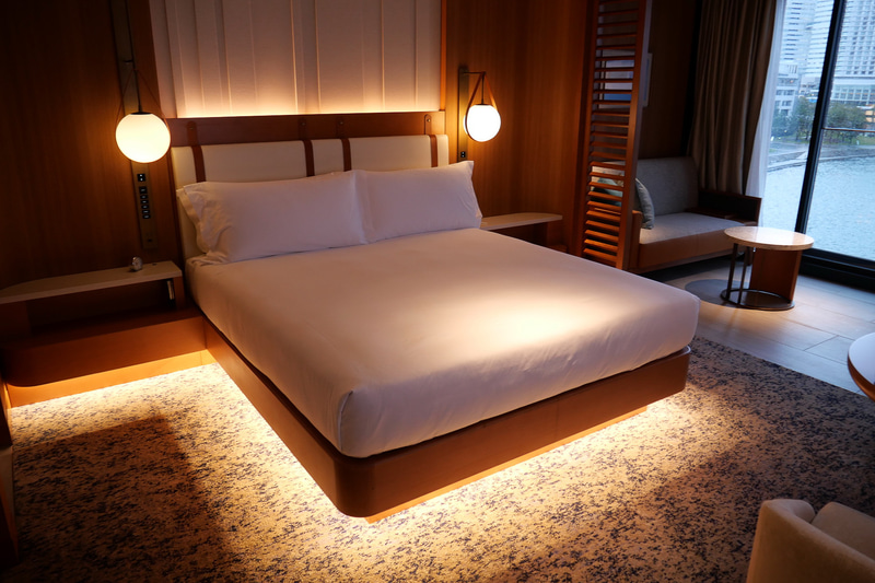 デラックスルームには、ダブルベッドを備える部屋もある