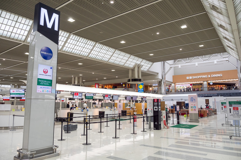 現在のMカウンター。新たなスペシャルアシスタンスカウンターがオープン後、現在のスマイルサポートは閉鎖され、自動手荷物預け機の設置工事がスタートする