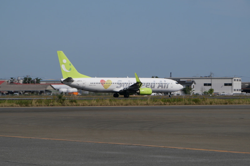 雲一つない青空のなか、SNA54便は羽田に向けて飛び立っていった