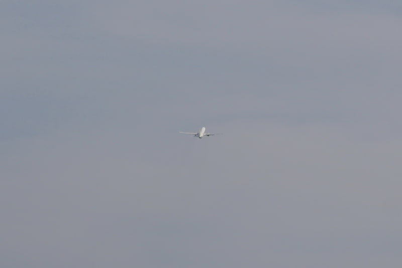 雲一つない青空のなか、SNA54便は羽田に向けて飛び立っていった