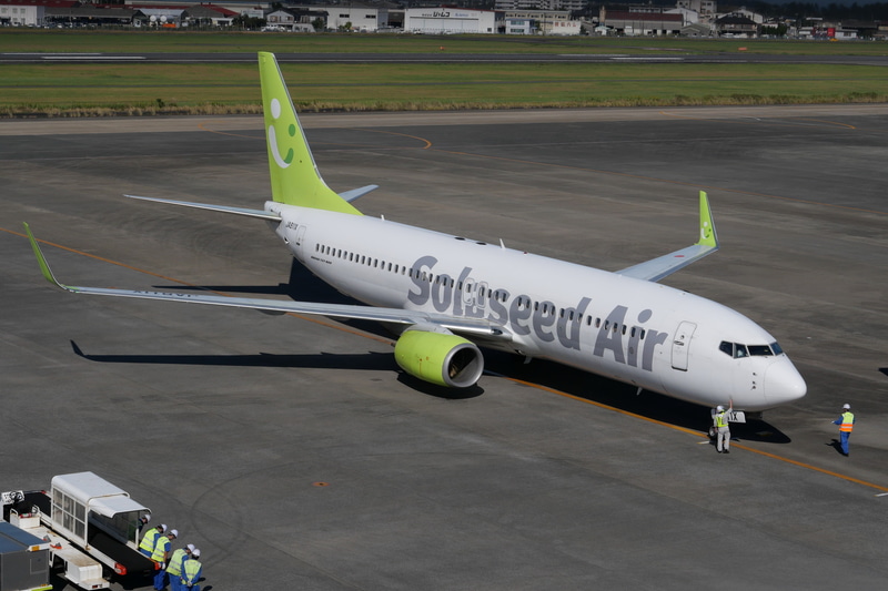 期間中、ソラ鉄ジェットとして運航される、登録記号「JA811X」の機体