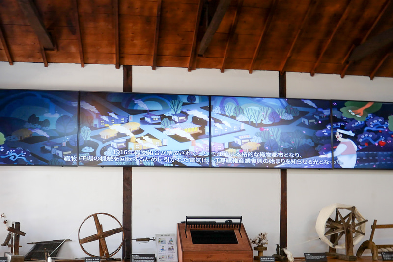 江華では、1916年に織物組合が結成されて、それ以降織物産業が大いに栄えたそうです