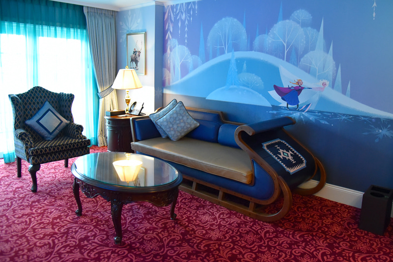 「香港ディズニーランド・ホテル」のキングダム・クラブ「アナと雪の女王」スイート