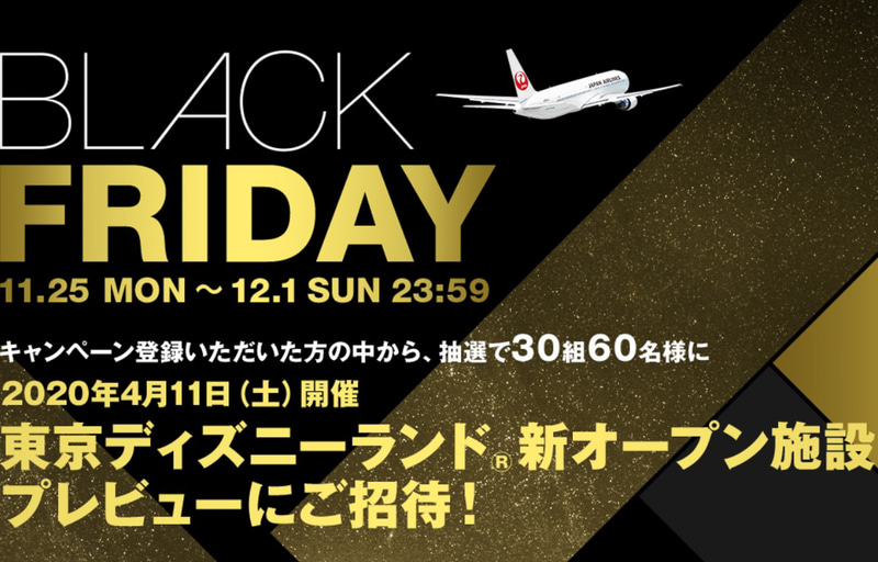 2020年の「初日の出フライト」招待券や、東京ディズニーランド「新オープン施設」プレビュー招待などのプレゼント企画も実施する