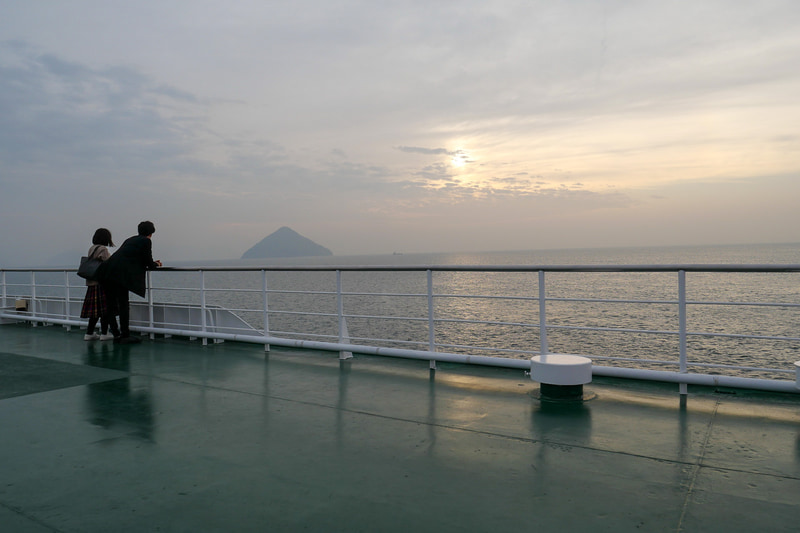 このように、瀬戸内海の夕方の雰囲気は格別です