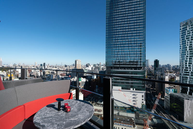 18階の「CE LA VI RESTAURANT＆SKY BAR」からの眺望