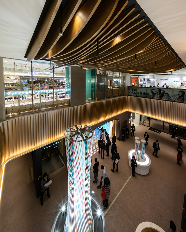 2階と3階の吹き抜け