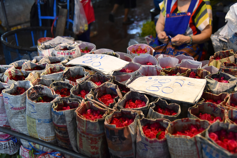 リーズナブルなローズの束