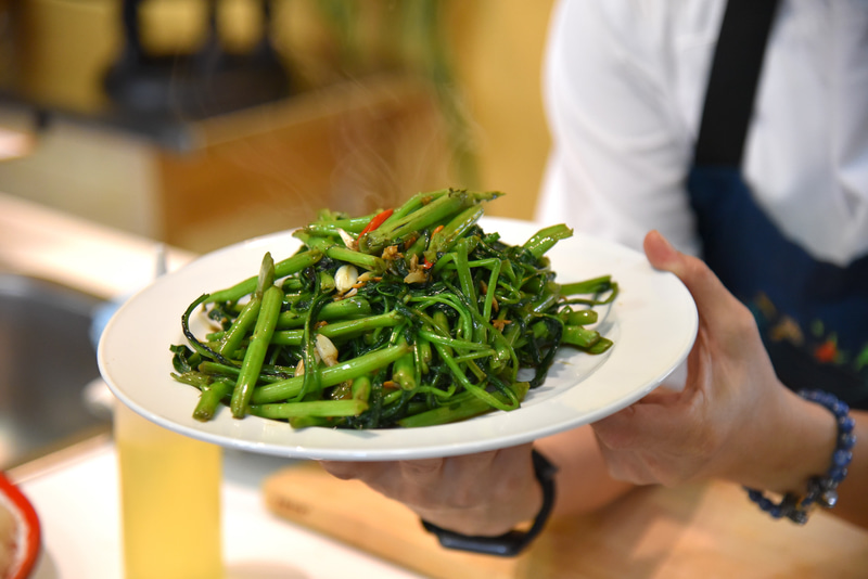 2分ほどで仕上げるのが美味しさの秘訣