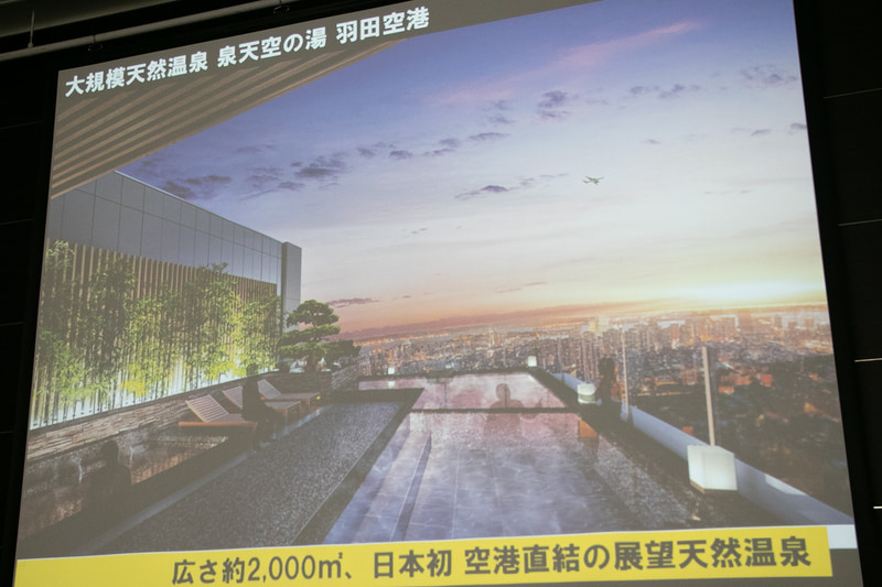 大規模天然温泉「泉天空の湯 羽田空港」