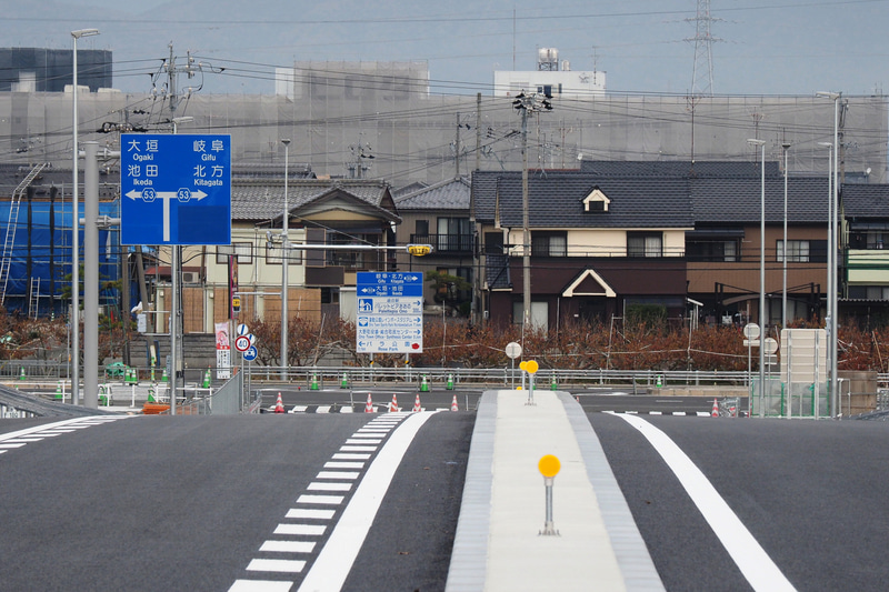 大野神戸ICは県道53号線（岐阜関ヶ原線）に接続されている