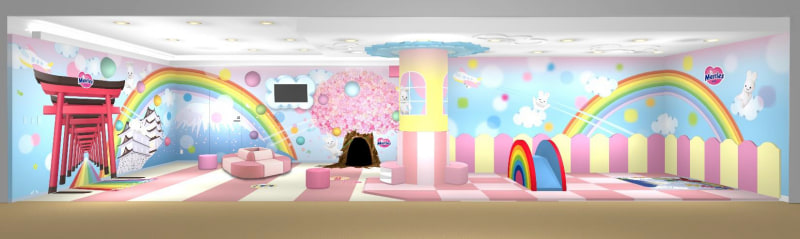 「メリーズ」とコラボしたキッズスペース