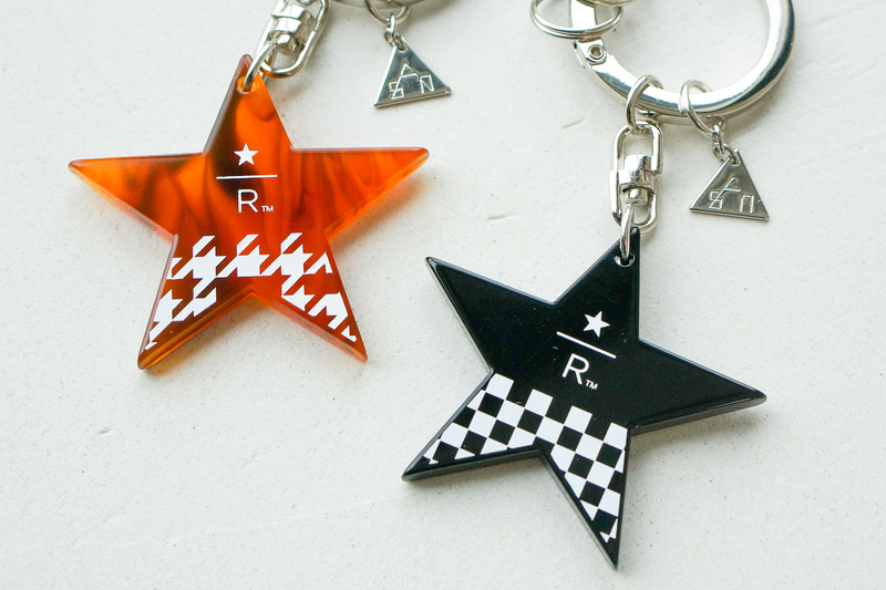 スターバックス リザーブ キーホルダー スター 千鳥/市松（各3500円、税別）