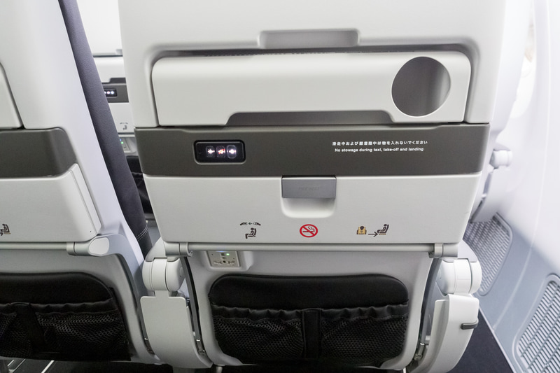 CA呼び出しボタンや読書灯スイッチを備える