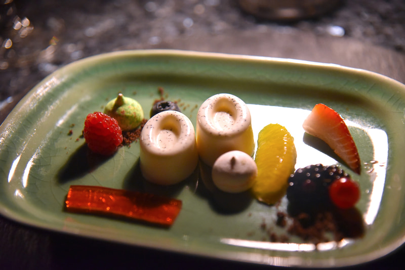 盛り付けがキュートな「バニラ・パンナコッタ」