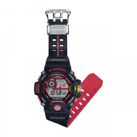 カシオ、緊急消防援助隊とコラボした「G-SHOCK GW-9400NFST