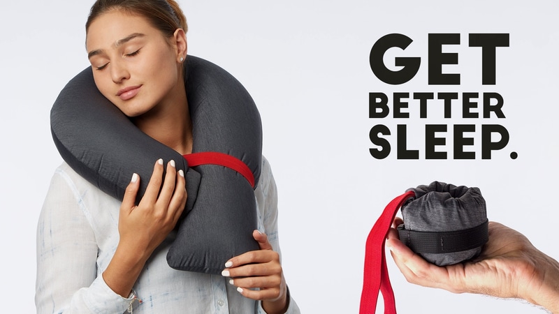 首回り360度をサポートするCandy Caneトラベルピローの新商品が登場した