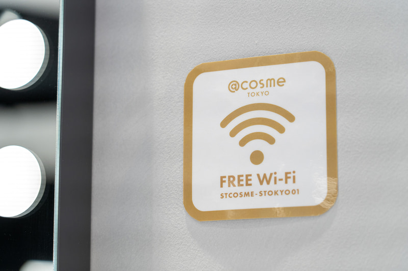 館内はフリーWi-Fi完備