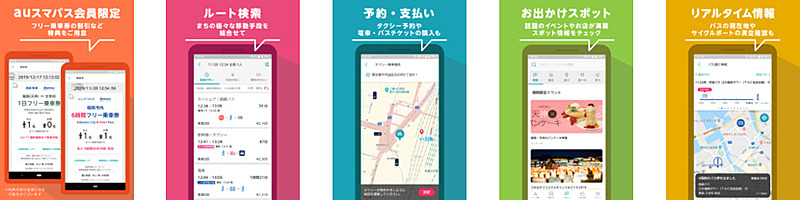 my route for auの利用イメージ