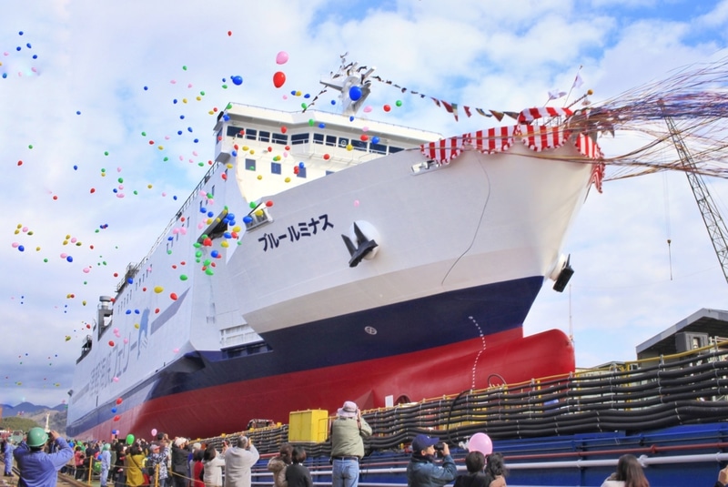 津軽海峡フェリーの新造船「ブルールミナス」