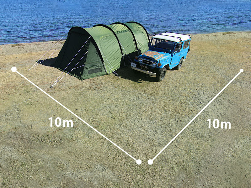 10×10m区画に入る効率的形状