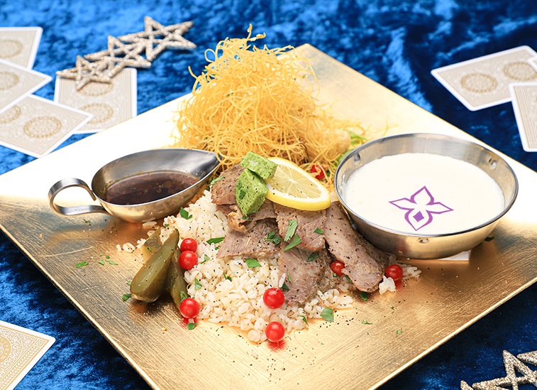 ステーキライス（ギルガメッシュオリジナルカード付き）1690円