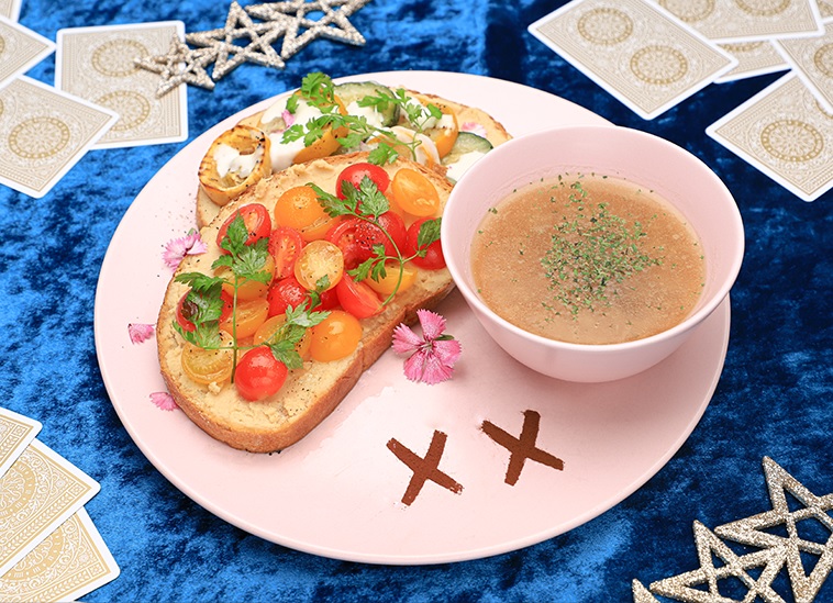 フムスオープンサンド（マーリンオリジナルカード付き）1290円