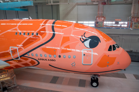 ripiさん専用／ホヌオレンジ 約50cm これぞ”激映え”！ ANA「オレンジのウミガメ」超巨大機A380