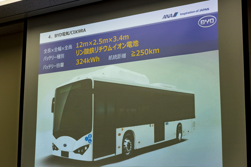 実証実験で用いる自動運転バスのベース車両となった電気バス「K9RA」の概要