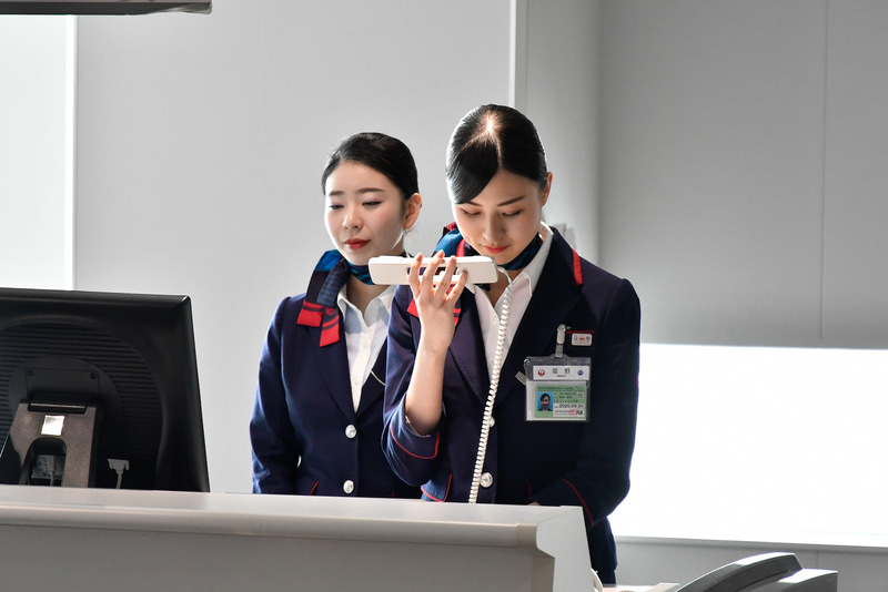 梅の親善使節出発式を実施するアナウンス