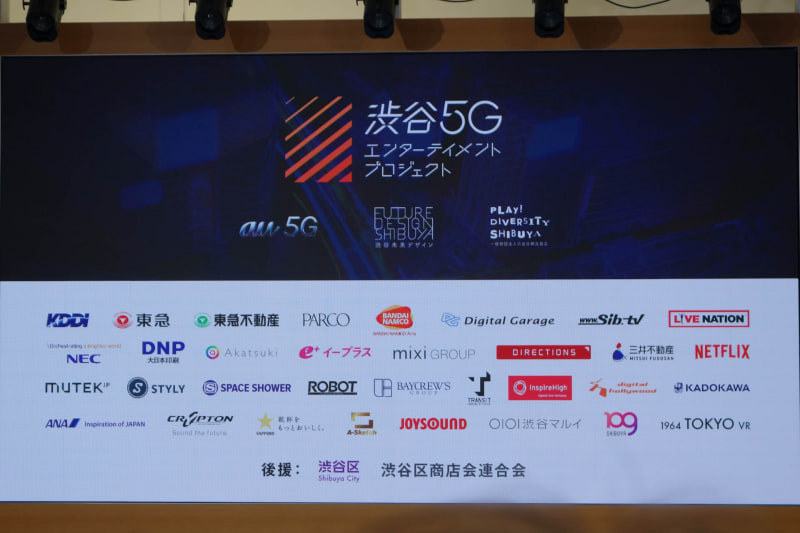 プロジェクトの参加企業・団体。渋谷区自体も後援という形で参加している