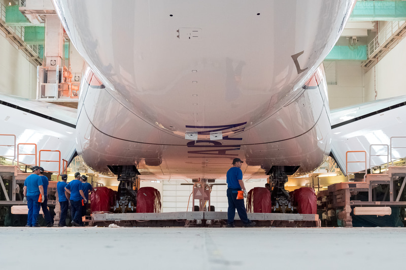 機体の底面部分