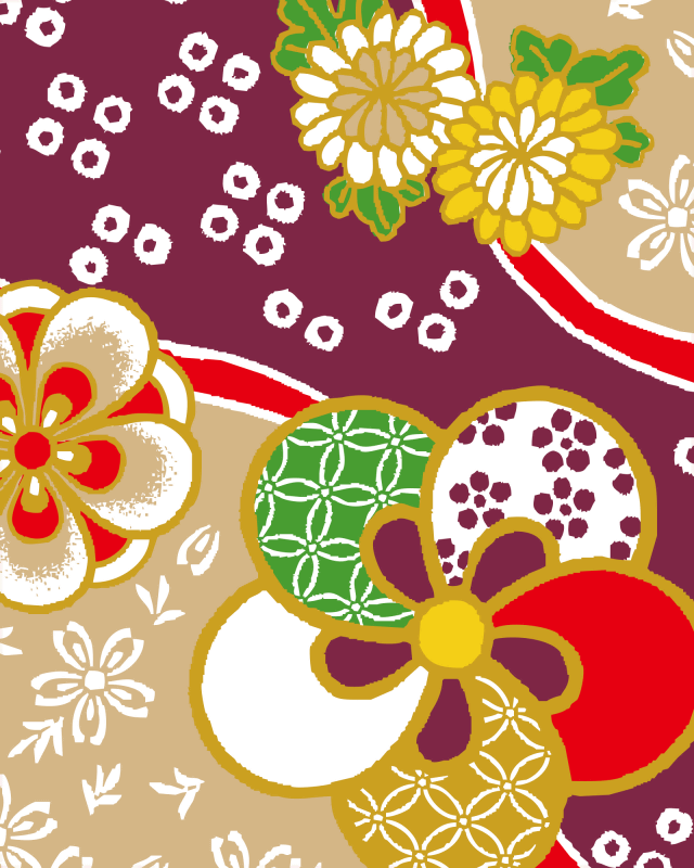 友禅流しに華文