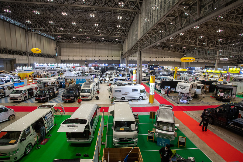 223台が出展された「ジャパンキャンピングカーショー2020」