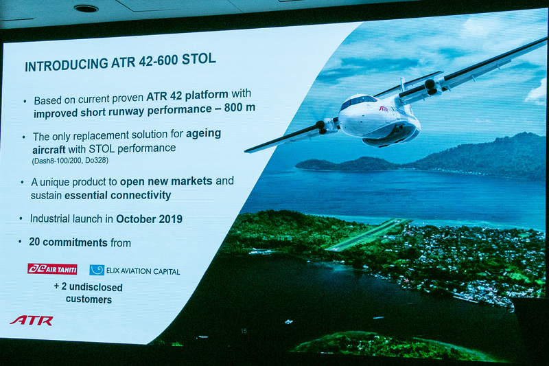 ATR 42-600をベースに開発したATR 42-600Sは、約800mとさらに短い滑走路に対応