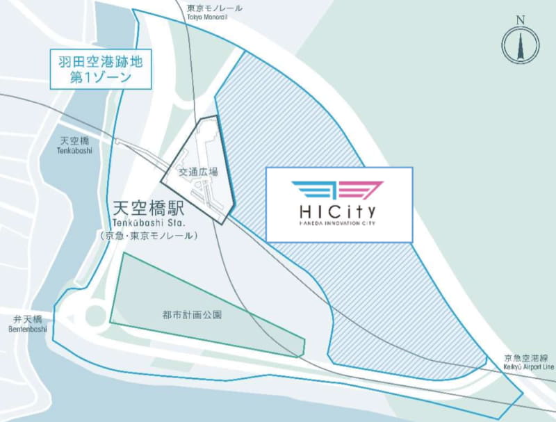 HICityエリアマップ