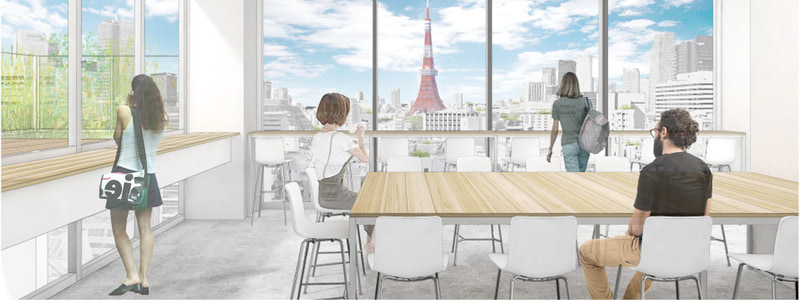 ナインアワーズ浜松町のイメージイラスト